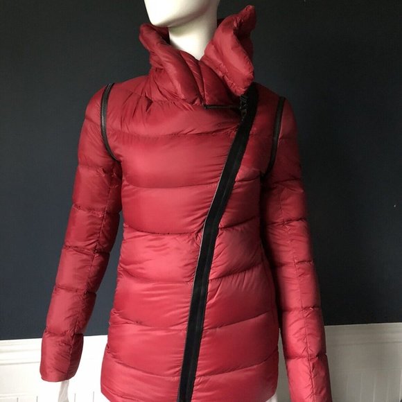 Like New Mackage Qeren  Rasberry  Convertible Quilted Down Jacket Size XXS - Picture 1 of 16